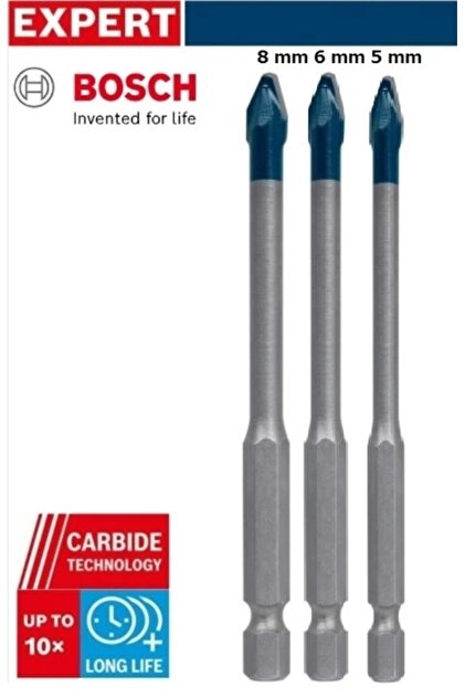 EXPERT HardCeramic HEX-9 Delme Ucu Seti 5/6/8 mm 3 parça