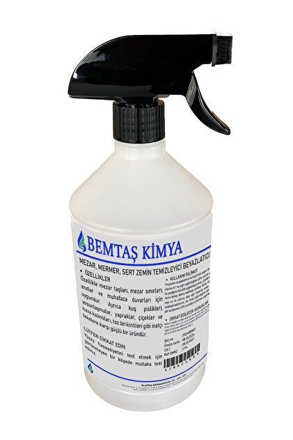 KUVVETLİ ETKİLİ MEZAR, MERMER, SERT ZEMİN TEMİZLEYİCİ BEYAZLATICI SOLÜSYON- KÖPÜKLÜ KUVVETLİ YAPI