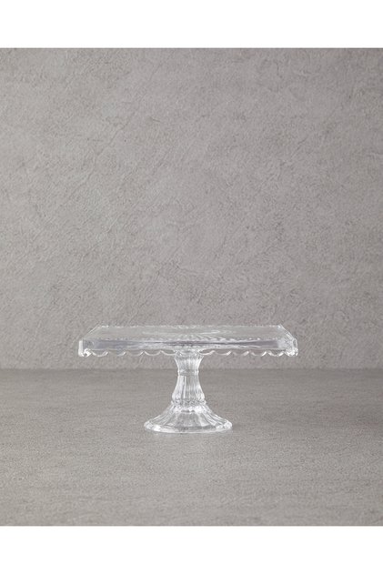 Brice Cam Kek Standı 20 cm Şeffaf
