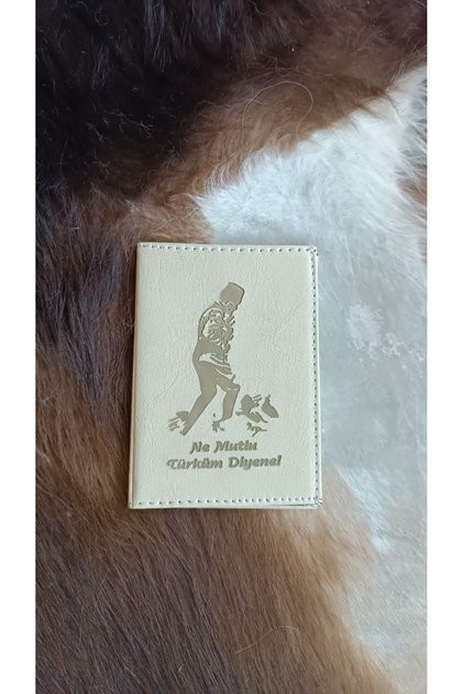 Ataturk Printed Leather Car License Case and Protective License Holder