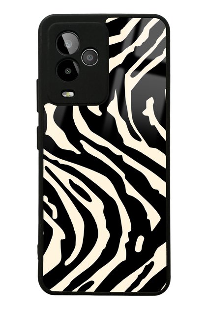 Gm 24 Pro Glossy Phone Case with Zebra Design