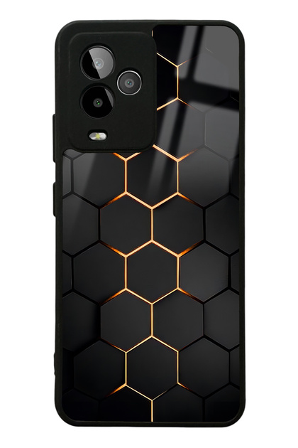 Gm 24 Pro Yellow Carbon Design Glossy Phone Case