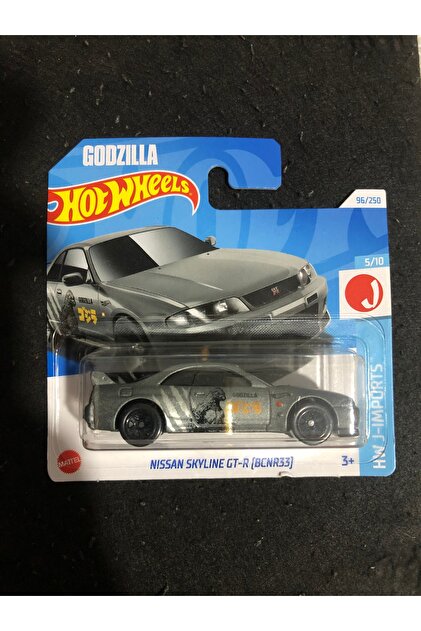 GODZILLA 日産 スカイライン GT-R (BNR34) ホットウィール HOT WHEELS NISSAN SKYLINE GT-R GODZİLLA KOLEKSİYONLUK ARAÇ
