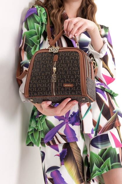 Women's 4-Compartment Adjustable Long Strap Hand and Shoulder Bag