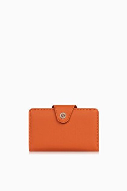 Cengiz Pakel Cengiz Pakel Orta Boy Kadın Cüzdan - 65256 Kiremit