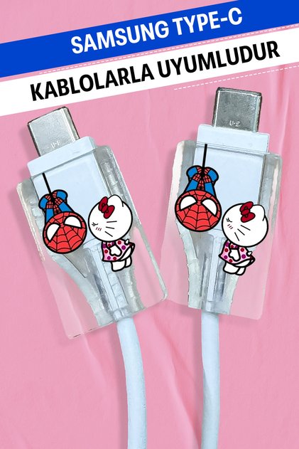 Soft Silicone Cable End Protective Case Compatible with Samsung Type-C All Cables