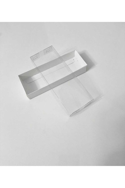 6 X 16 X 2,5 Cm Asetat Kapaklı Beyaz Hediyelik Kutu 100 Adet
