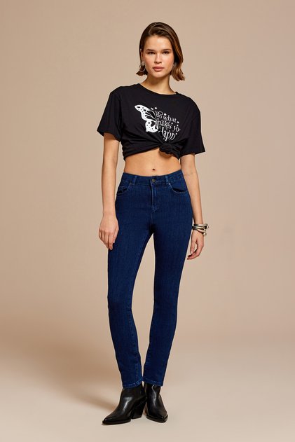 Push-Up Denim Trousers