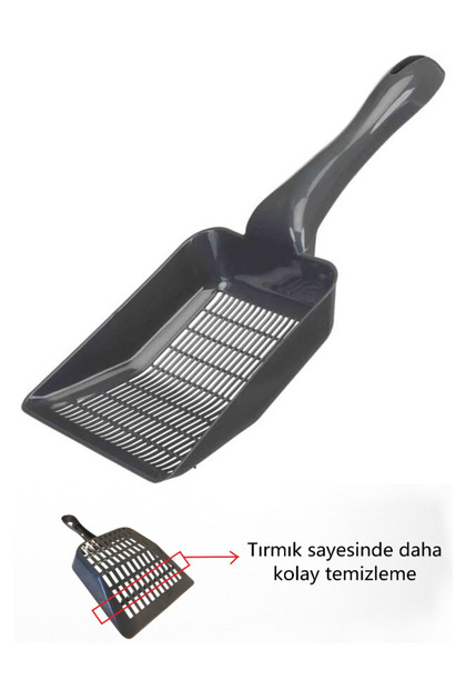 Kedi Kum Küreği, Kedi Kumu Temizleme Küreği Kedi Tuvalet Küreği Elekli Kum Kürek