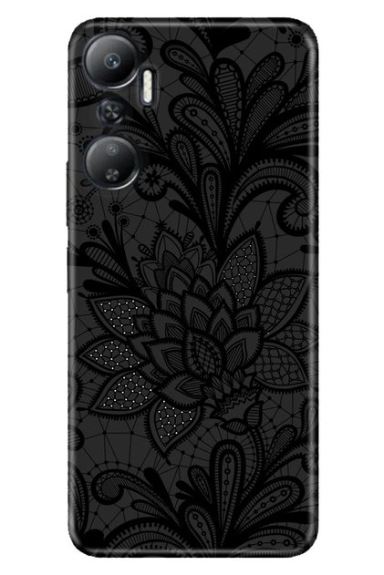 Infinix Hot 20 Case Silicone Picture Uv Cover with Camera Protection Mandala Rose
