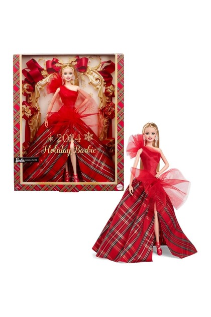 scntoys 2024 MUTLU YILLAR BEBEĞİ YENİ YIL BARBİE SARIŞIN HOLİDAY