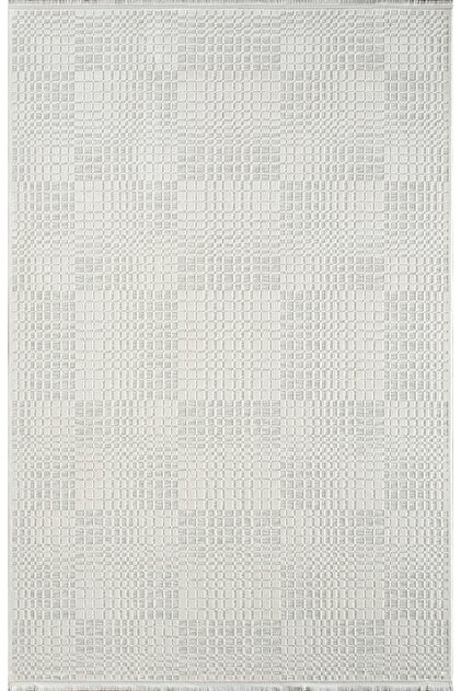 Seren NF01A Krem Gri Akrilik Yumuşak Dokulu Modern Halı Karademir Home