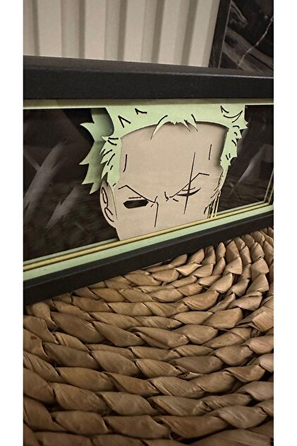 Yubi Design Roronoa Zoro , One Piece - Işık Kutusu, Gölge Kutusu