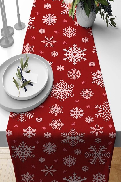 Red New Year New Year Christmas Christmas Runner Table Cloth 40X140Cm Rnr637