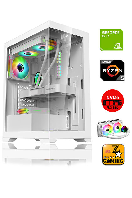 Zeiron Ptx80 Ryzen 5 3600 32gb 512gb M.2+1tb Gtx1660 Super 24