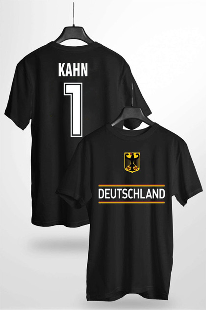 Oliver KAHN 1 Deutschland Baskılı Unisex T-shirt