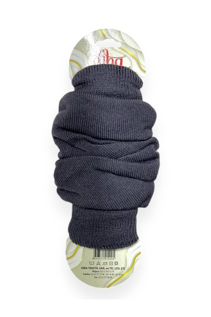 Doğal Yün Kadın Füme Kışlık Dizlik Kalın Tozluk Ayaksız Yoga Çorabı