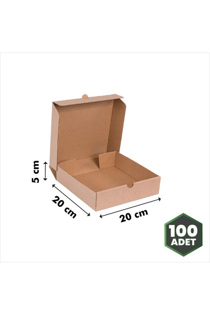 E-ticaret Kutusu Kraft 20x20x5 Cm - 100 Adet