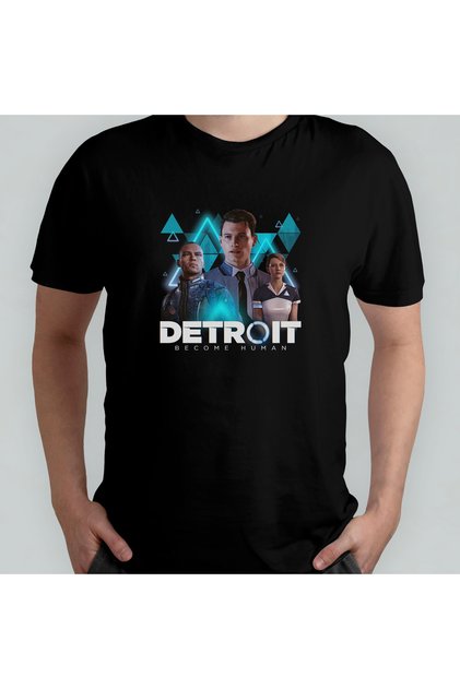 Detroit Become Human 100% Cotton Crew Neck T-Shirt Model 1