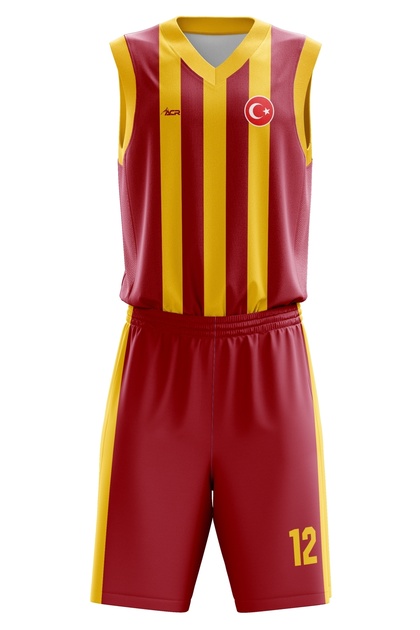 Basketbol Forması Çubuklu Model Kişiye Özel Basketbol Forması Alt Üst Takım Hediyelik Forma