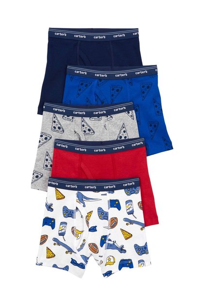 Small boy's boxer set 5-pack 2 years-5 years multi-color