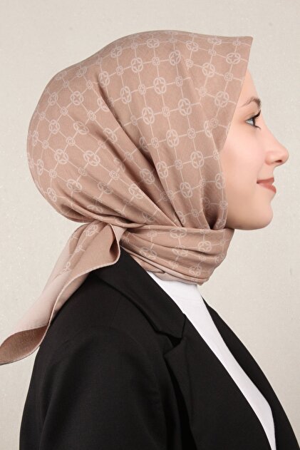 Elegance Monogram Scarf 1090500-983 Antique Beige