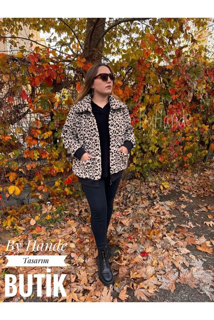 Women's Plus Size Leopard Print Velsoft Jacket