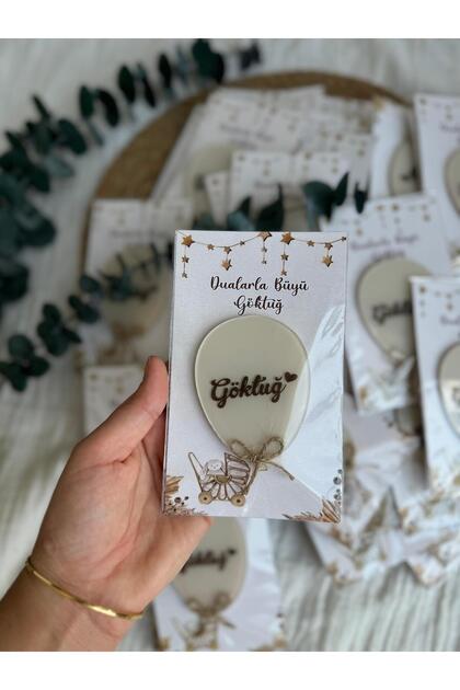 Baby Mevli̇t Gift Magnet + Card - 10 Pcs