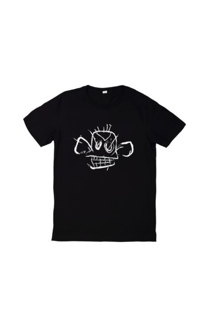 Oversize Arcane Printed T-Shirt, Oversize Unisex Black Tee