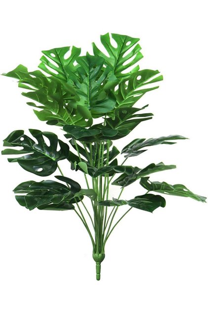 Yapay Çiçek Demet Monstera 18 Dal 60 cm Salon Çiçeği Yapay Bitki
