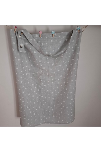 Muslin Nursing Cover (Oeko-Tex Certified, 2-Layer Snap-Fastener Adjustable)