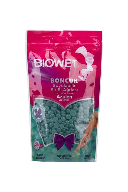 Biowet Pudralı Boncuk Soyulabilir Sir Ağda Yeşil 220 gr