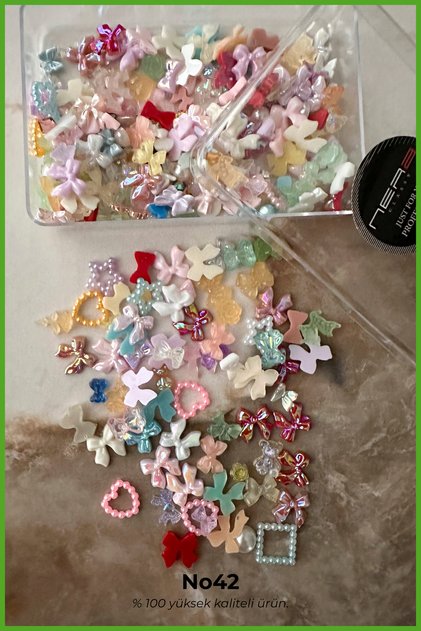 3D Charm Tırnak Süsü, Protez Tırnak Nail Art Süsleme Charm