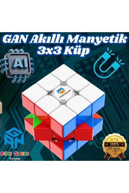hediyecik Monster Go 3x3 Mg356 Smart Cube Speed Cube Akıllı Zeka