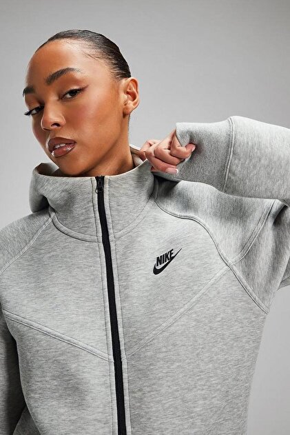 Nike Sportswear Tech Fleece Full Zip Hoodie Dark Heather Grey