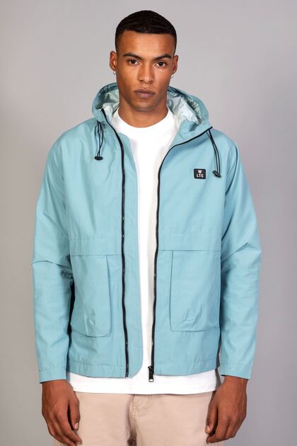 Water Green Lined Thin Seasonal Spring Men's Jacket