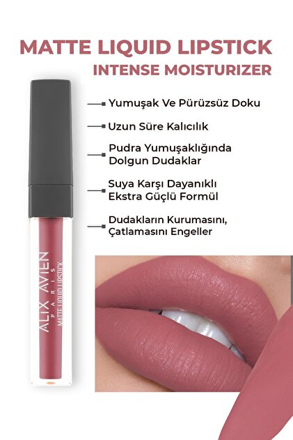 Alix Avien Uzun Süre Kalıcı Kadifemsi Kuruma Yapmayan Mat Likit