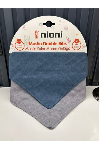 Blue Scarf Double Bib