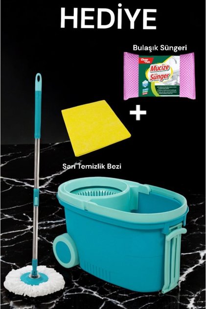 Technow Motek MT-10 Comfort Mop Tekerlekli Taşıma Saplı Mop + Temizlik Seti