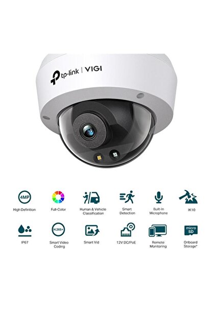 Tp-Link VIGI C230I Mini 2.8mm 3MP IR Mini Dome IP Kamera (1/2.8