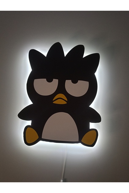 maruさま2032 UViolets Dekoratif Ahşap Baskılı Sanrio Karakteri Badtz-Maru Çocuk