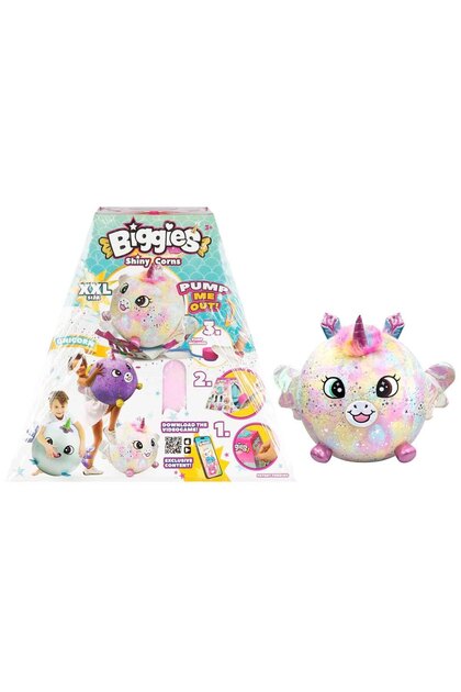 Sunman Biggies Şişme Peluş Unicorn XXL Shiny Corns S2 - Fiyatı