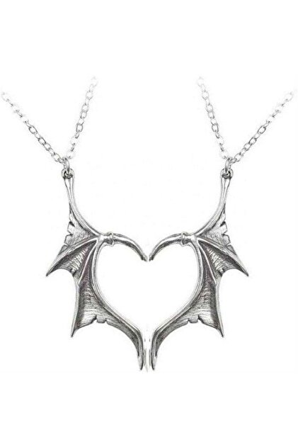 Gothic Wings Double Necklace