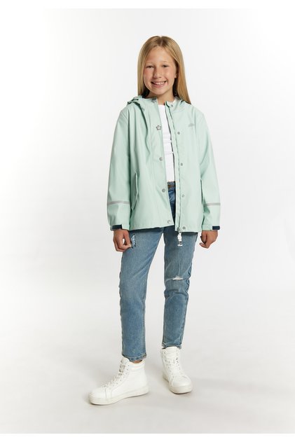 Regenjacke aus recyceltem Material