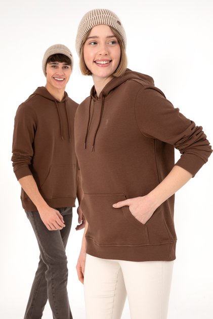 Men's Brown Basic Sweatshirt 50295167-Vr029