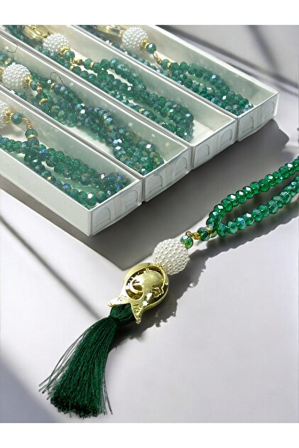 Dowry, Gift, Baby Shower, Crystal Prayer Beads Set Boxed Hajj, Umrah Return Gift