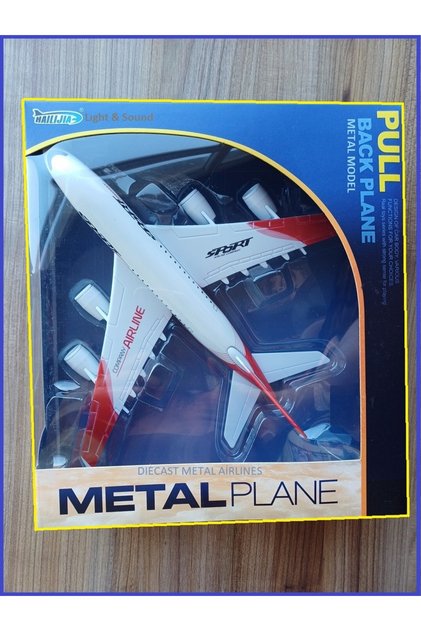 A380 Airbus Uçak Emira Havayolu Kutulu Metal Model Yolcu Uçağı Çekbırak ışık Ses Sistem 25x23c