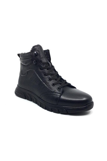 100% Genuine Leather Men's Winter Outdoor Sports Boots with Fur New Season 40-44