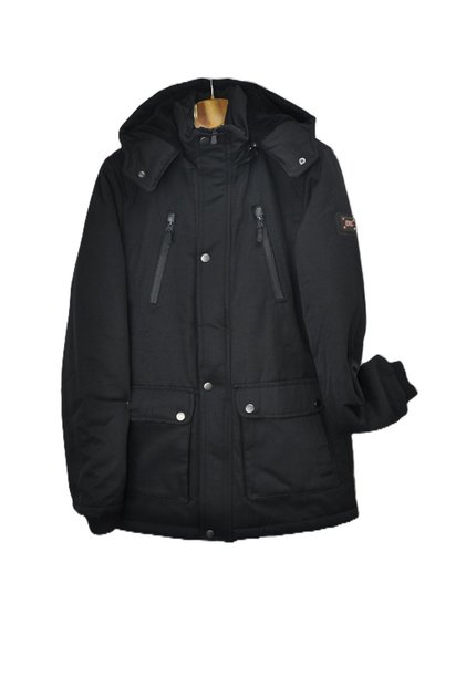 New Season Canvas Hooded Winter Coat with Fleece Inside