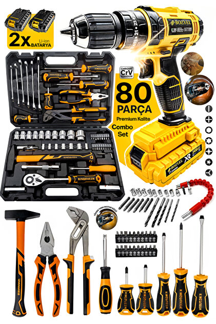 PALMER POWER-LINK セット PROXTECH Profesyonel Premium Seri 80 Parça Pense Fortpense Yıldız